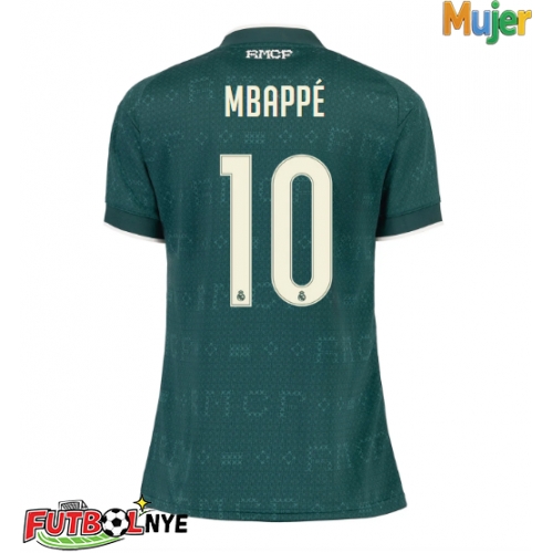 Camiseta Real Madrid Kylian Mbappe #10 Visitante Equipación para mujer 2026-27 manga corta